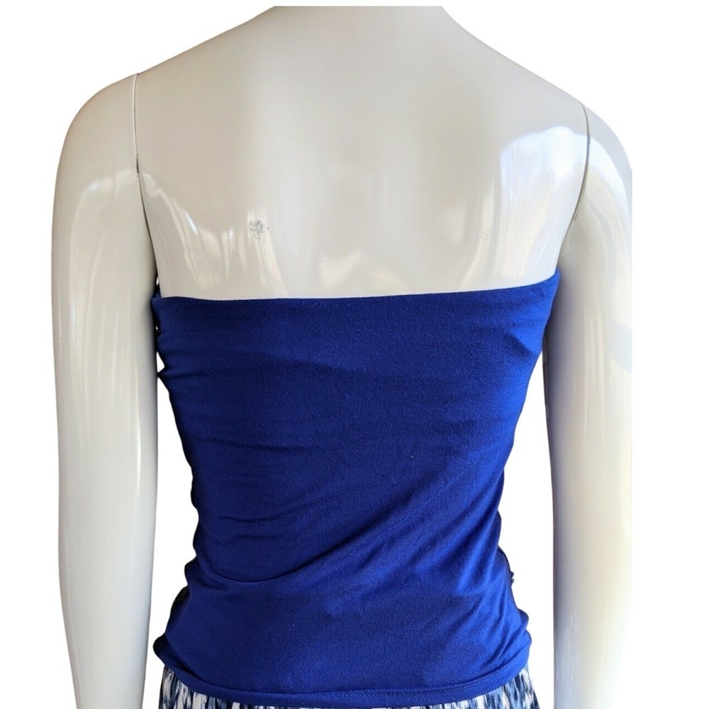 Womens Going Out Top S Deep Blue Sequin Clubwear Swifty Showgirl Festival Bling - Picture 5 of 6